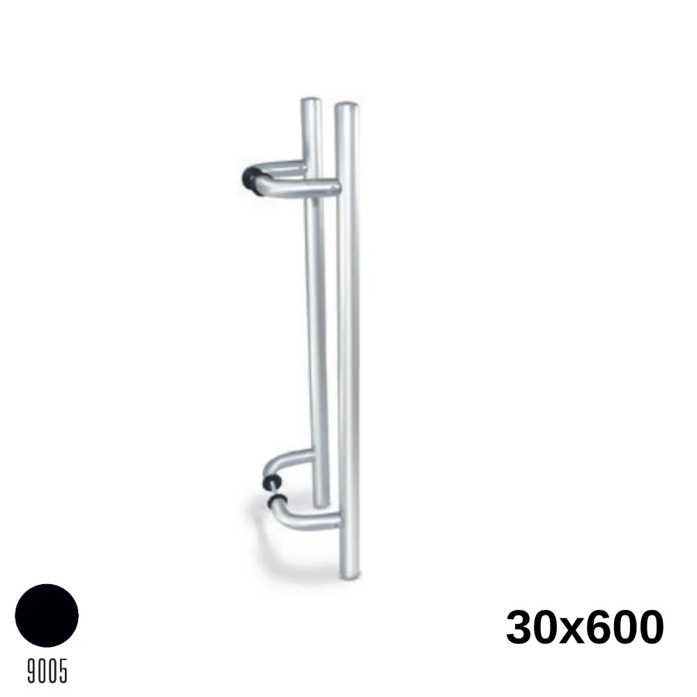 Köşeli H Kol 30X600 Mm Siyah