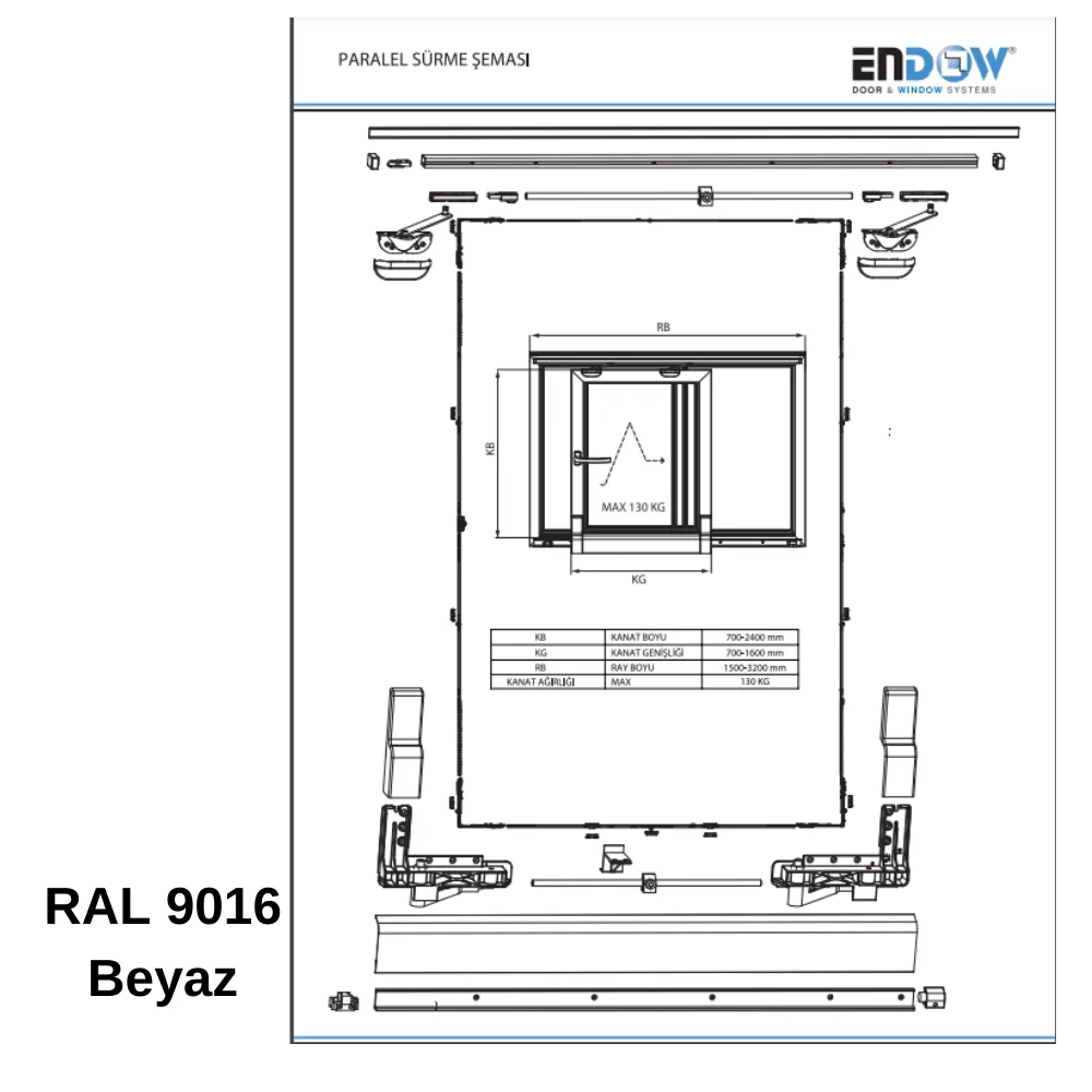 Endow Volkswagen Pss Ray Seti 260 Mt Beyaz