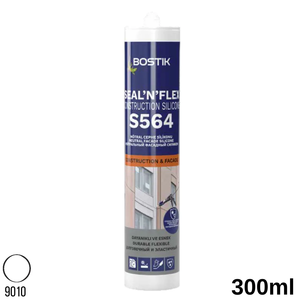 Bostik S 564 Nötr Cephe Silikon 300 Ml Beyaz