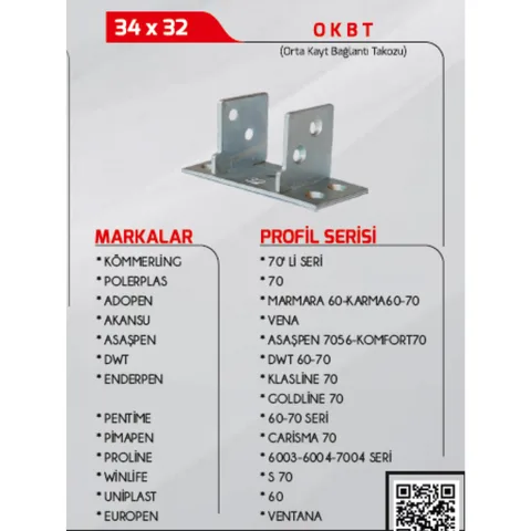 3As Orta Kayıt Takozu 34/32