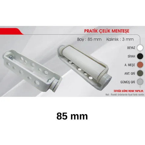3As Çelik Menteşe Kapaklı 85 Mm A.Meşe