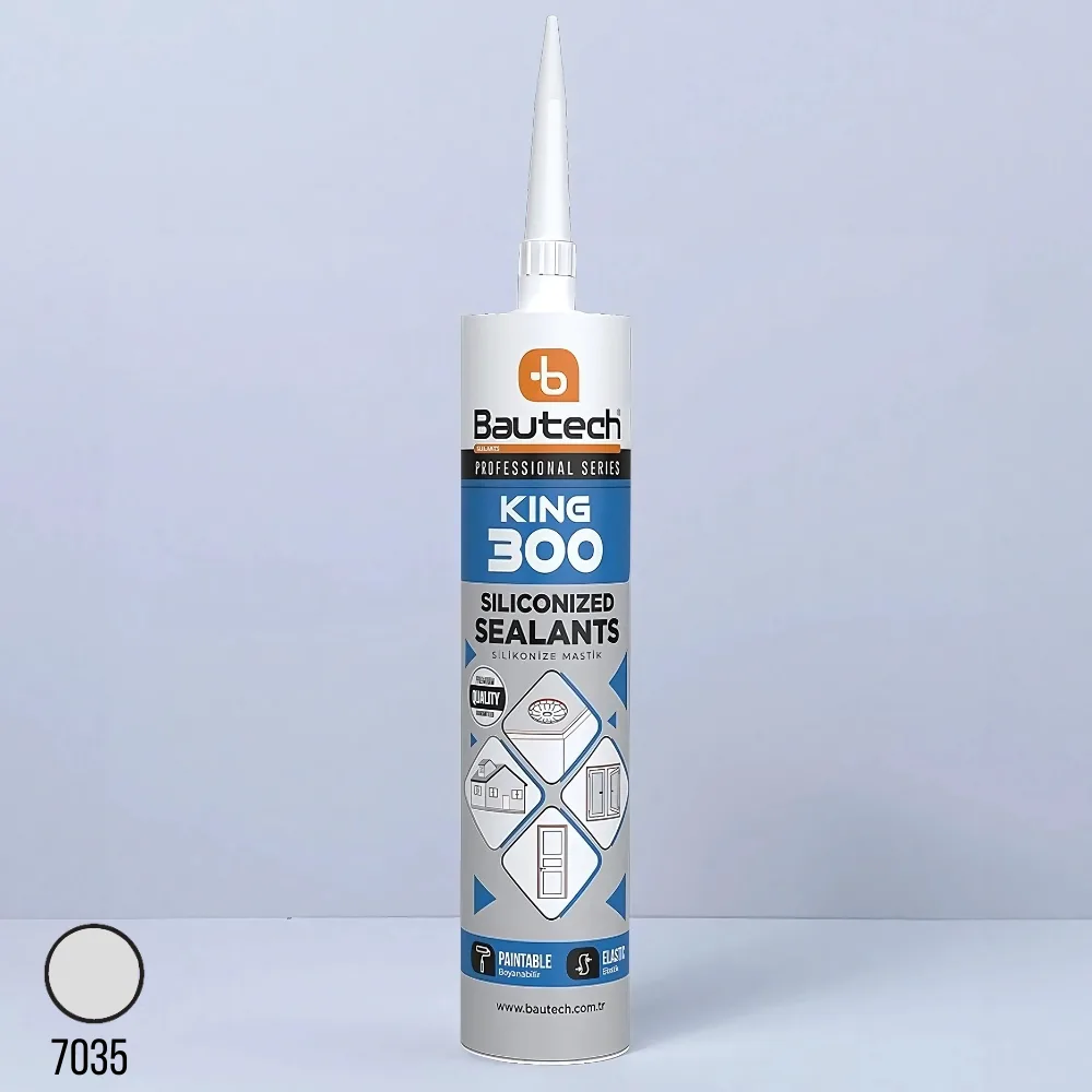 Bautech Silikonize Mastik 500 Gr Gri