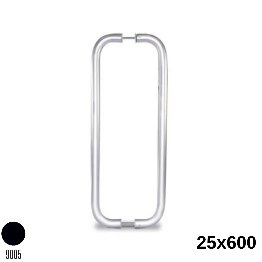 U Çekme Kol 25X600 Mm Siyah