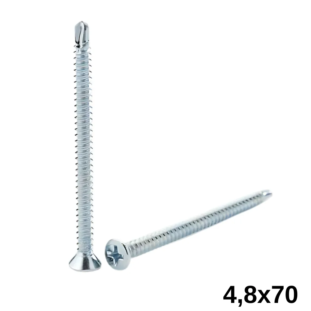 Wax 4,8X70 Yıldız Havşa Başlı Matkap Uçlu Vida 200 Ad.