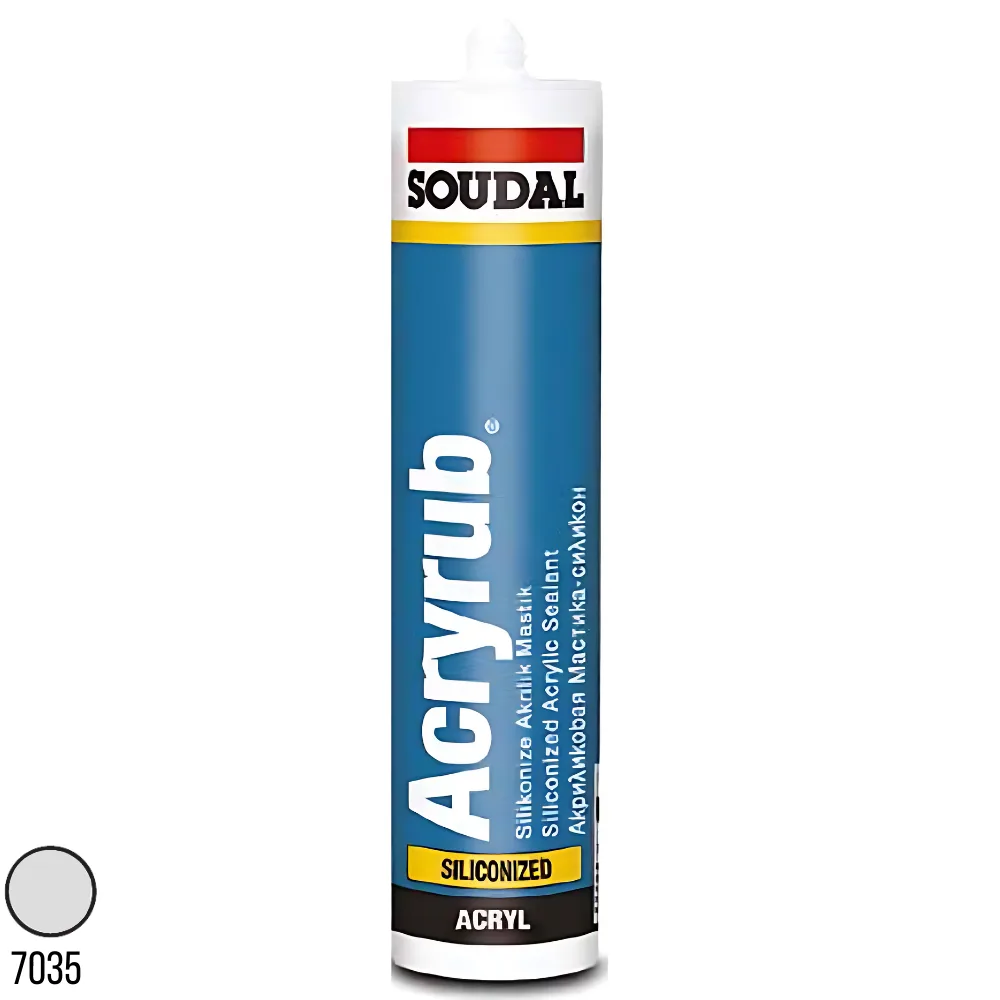 Soudal Acryrub Silikonize Mastik Gri 500 Gr 417563