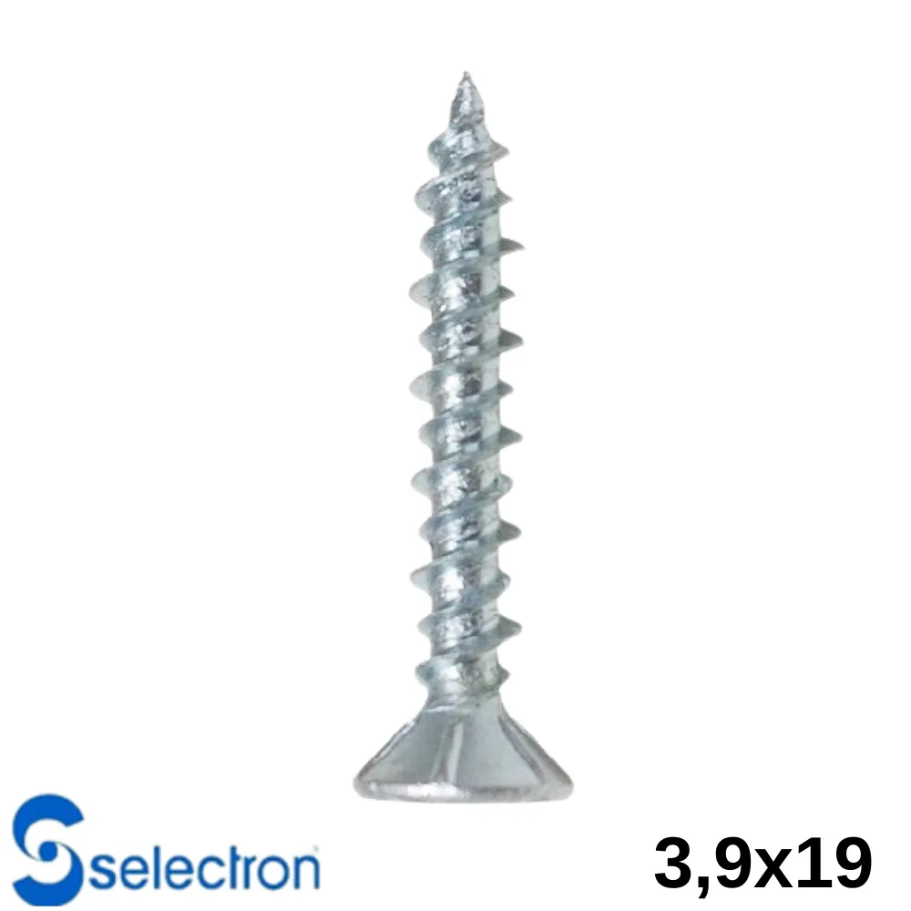 Selectron 3,9X19 Yıldız Havşa Başlı Seyrek Vida 3500 Ad.