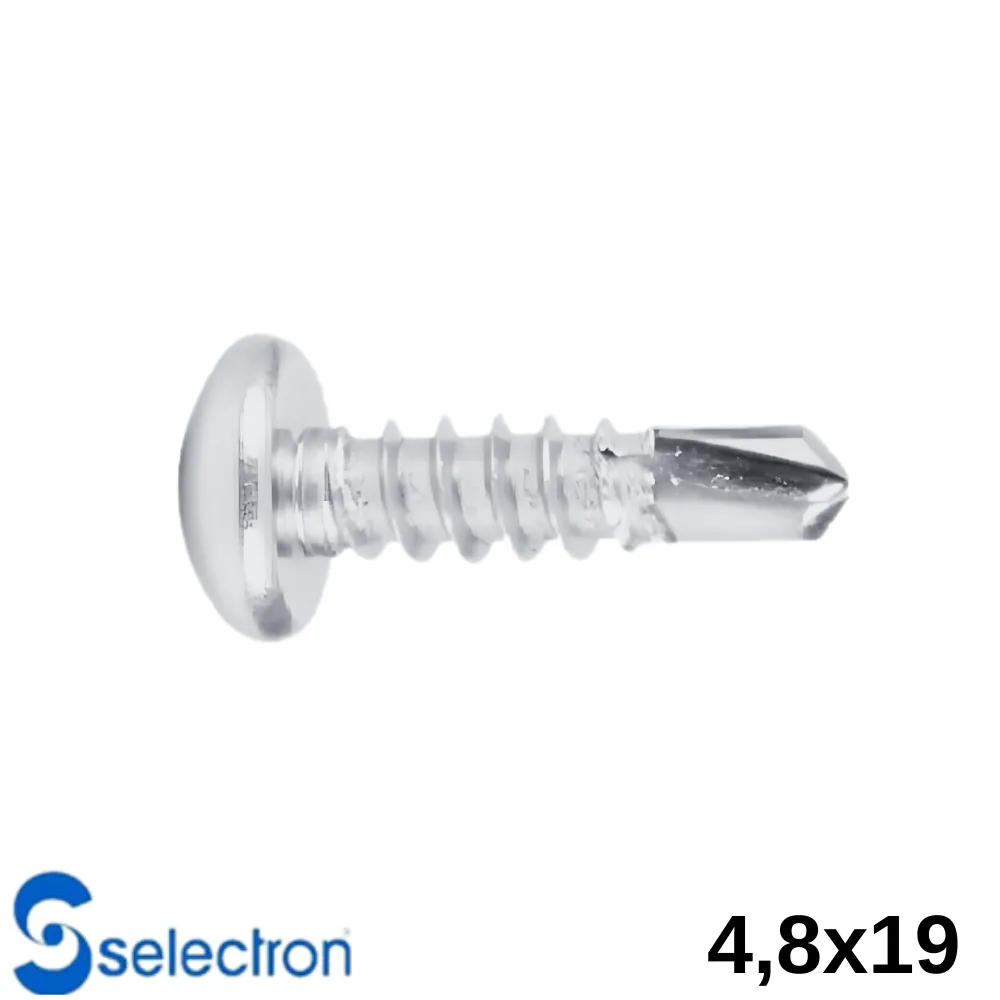 Selectron 4,8 X 19 Yıldız Silindir Başlı Matkap Uçlu Vida 1750 Ad.