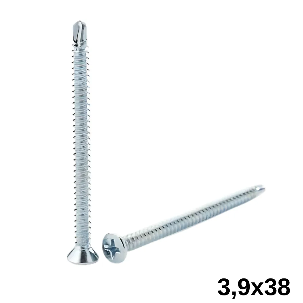 Wax 3,9X38 Yıldız Havşa Başlı Matkap Uçlu Vida 500 Ad.