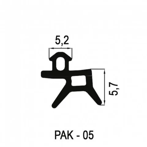 Plastik PVC Conta PAK05 - SİYAH