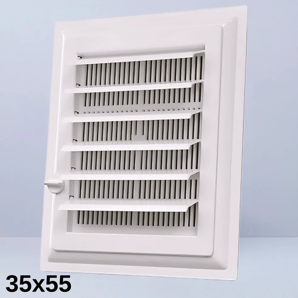 35X55 Plastik Wc Banyo Menfezi - Beyaz
