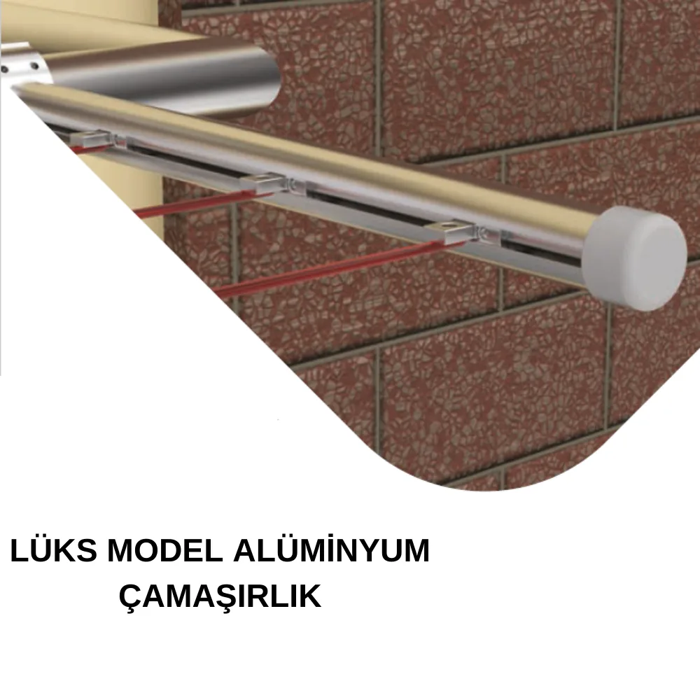 Alüminyum Antrasit Gri Çamaşırlık Lüks