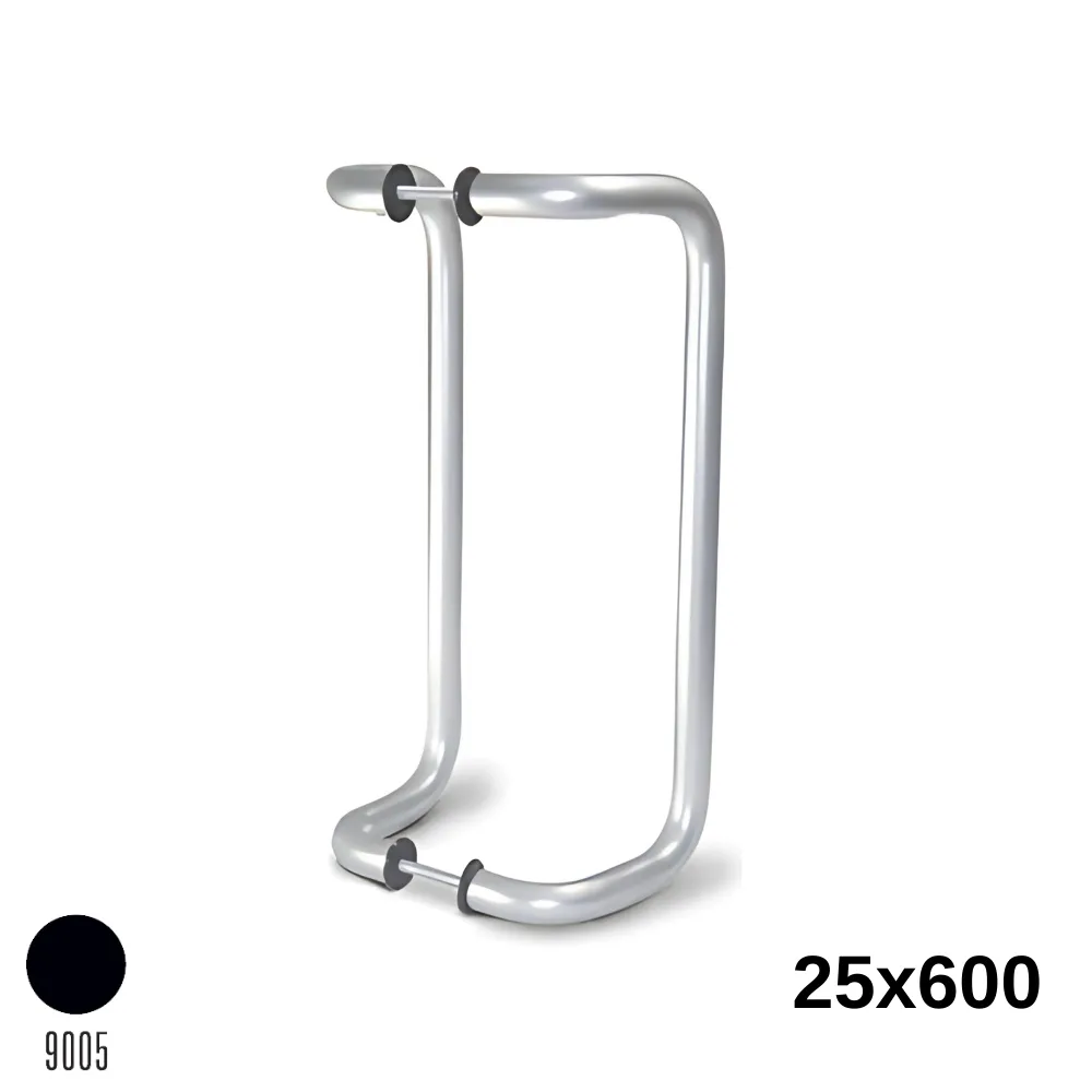 Kıvrık Kol 25X600 Mm Siyah