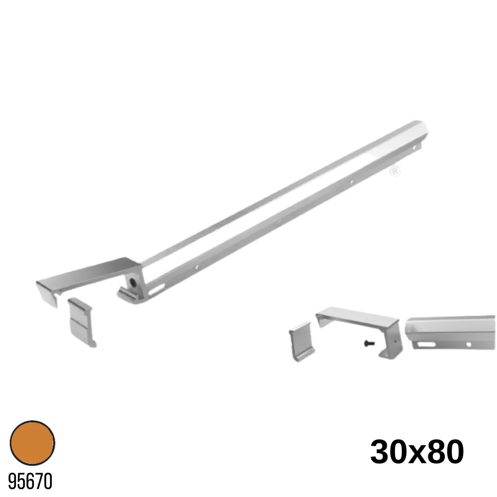 Alüminyum 30X80 Bronz Çamaşırlık Askısı