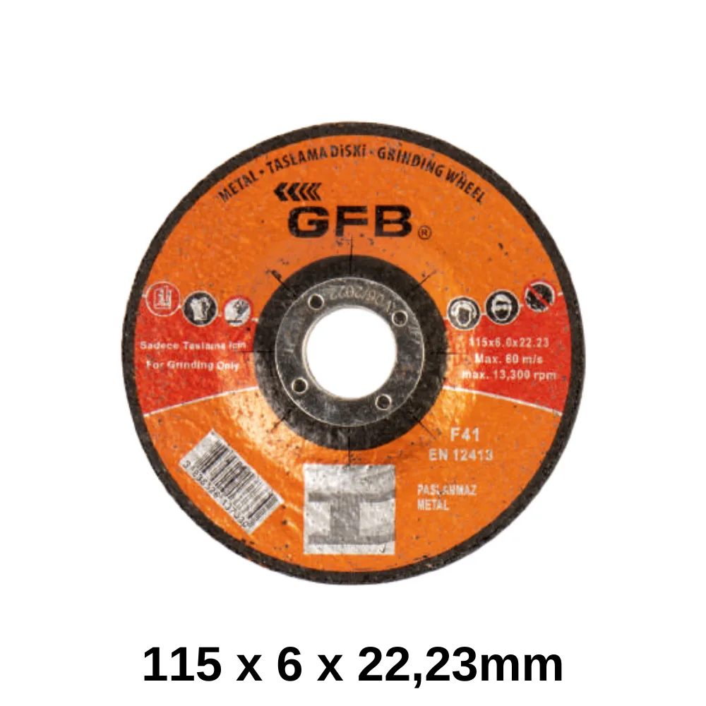 115*6*22,23 Mm Metal Taşlama Taşı (2360)