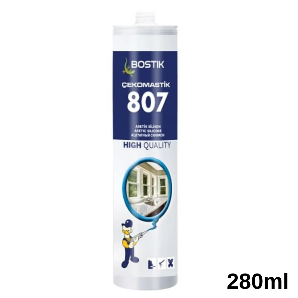 Bostik 807 Asetik Silikon 280 Gr Şeffaf