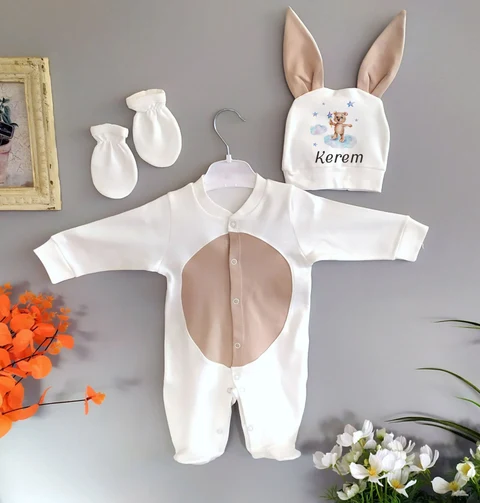 Ayıcık Tema 3'lü Tavşan Set ( 03 Ay )
