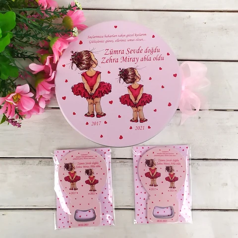 Abla Kardeş Konsept 50 Çikolata 25 Açacak Magnet