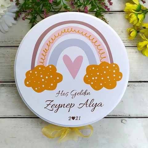 Gökkuşağı Tema Bebek Çikolatası