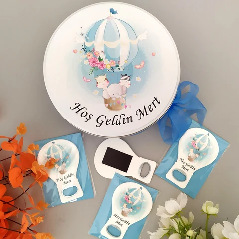 Safari Konsept 50 Çikolata 25 Balon Açacak Magnet