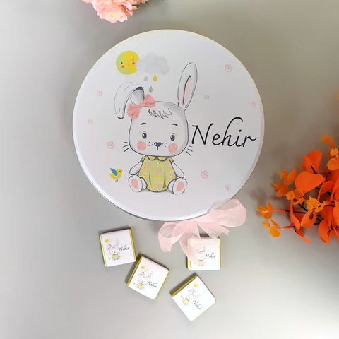 Tavşan Tema Hediyesi Bebek Çikolatası