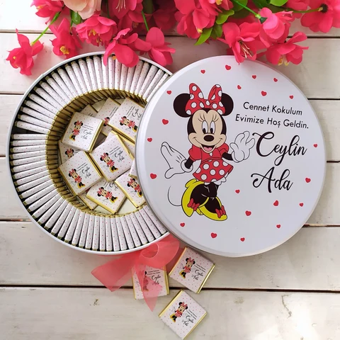 Minnie Konsept 50 Çikolata 25 Yuvarlak Magnet