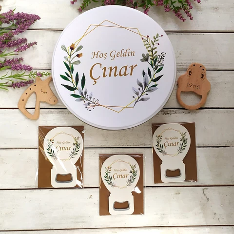 Çiçek Konsept 50 Çikolata 25 Balon Açacak Magnet