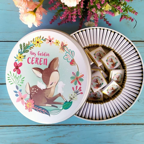 Bambi Konsept 50 Çikolata 25 Yuvarlak Magnet