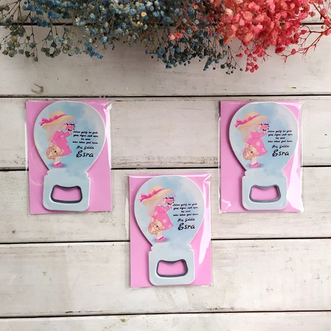Sevimli Kız Konsept 50 Çikolata 25 Balon Magnet