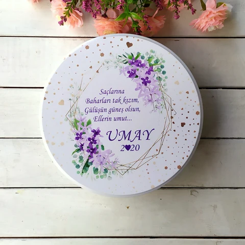 Çiçekli Model Bebek Çikolatası