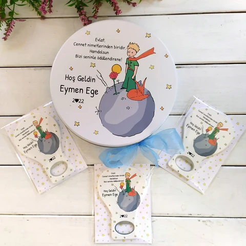 Küçük Prens Konsept 50 Çikolata 25 Balon Açacak Magnet