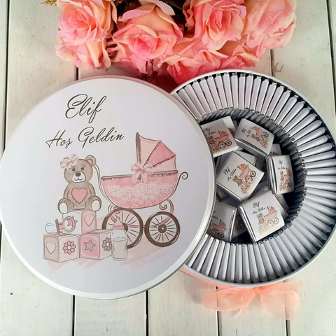 Kız Bebek Ayıcıklı Bebek Çikolatası