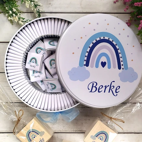 Gökkuşağı Konsept 50 Çikolata 25 Kütük Mum