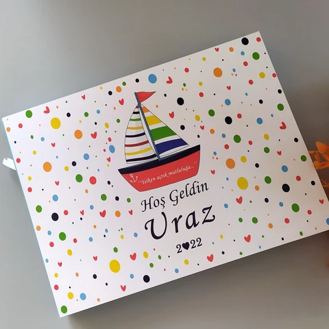 Deniz Tema Karton Kutu Çikolata