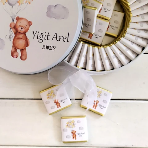 Ayıcık Yeni Bebek Hediyesi Bebek Çikolatası