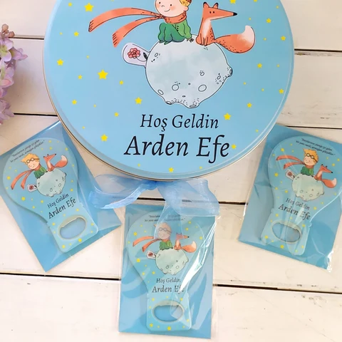 Küçük Prens Konsept Çikolata 25 Balon Açacak Magnet