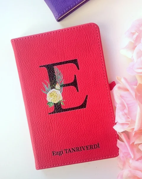 Gri İsme Özel Hediyelik Defter