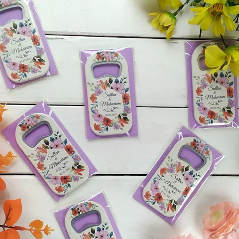Çiçek Tema Nişan Açacak Magnet