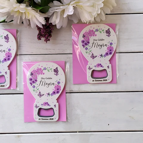 Çiçekli Balon Açacak Magnet