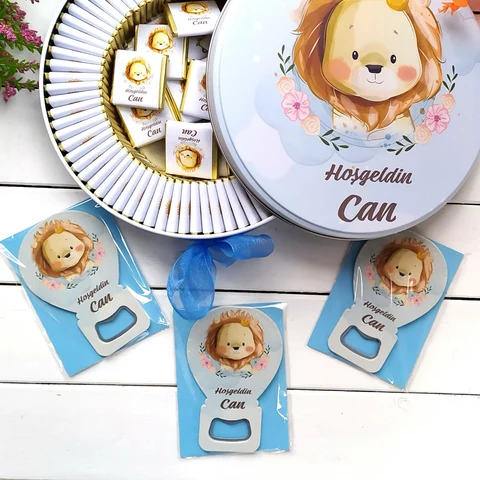 Aslan Konsept 50 Çikolata 25 Balon Açacak Magnet