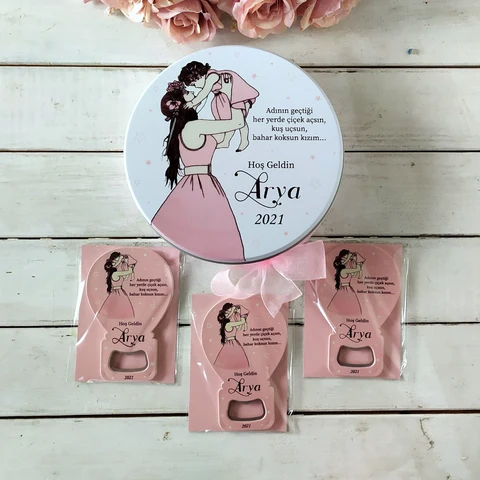 Anne Kız Konsept 50 Çikolata 25 Balon Magnet