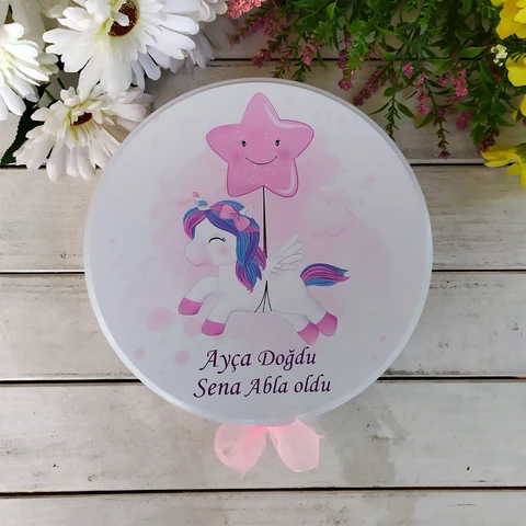 Unicorn Tema Bebek Çikolatası