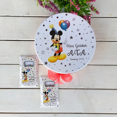 Mickey Konsept Bebek Çikolatası 25 Uzun Açacak Magnet
