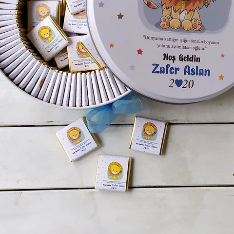 Aslan Konsept 50 Çikolata 25 Balon Açacak Magnet
