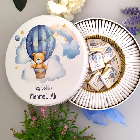 Ayıcık Tema Bebek Çikolata
