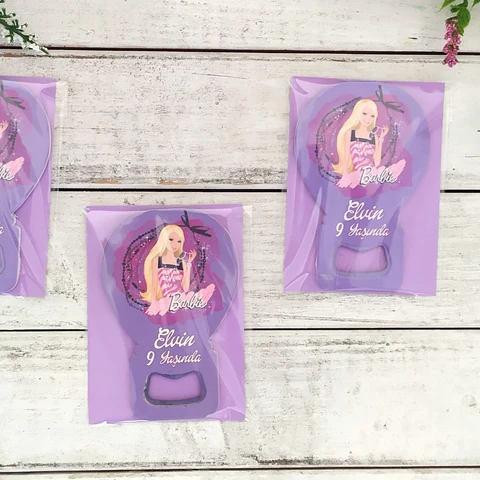 Barbi Tema Bebek Açacak Magnet