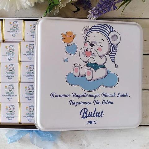 Ayıcık Tema Bebek Çikolatası