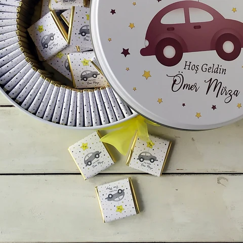Araba Konsept 50 Çikolata 25 Balon Magnet