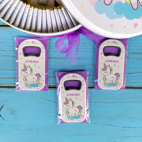 Unicorn Konsept 50 Çikolata 25 Uzun Açacak Magnet