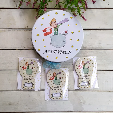 Küçük Prens Konsept 50 Çikolata 25 Balon Açacak Magnet
