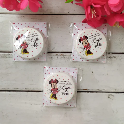 Minnie Konsept 50 Çikolata 25 Yuvarlak Magnet